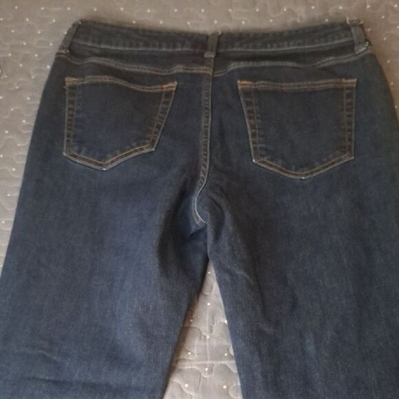 St. John's Bay Straight Leg Dark Blue Women's Jeans size 12 petite - Picture 5 of 6